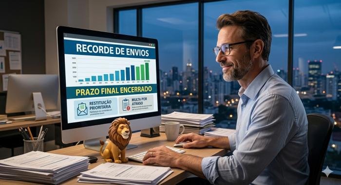 Leão Aliviado: Prazo para entrega do Imposto de Renda termina com recorde de envios e correria de última hora