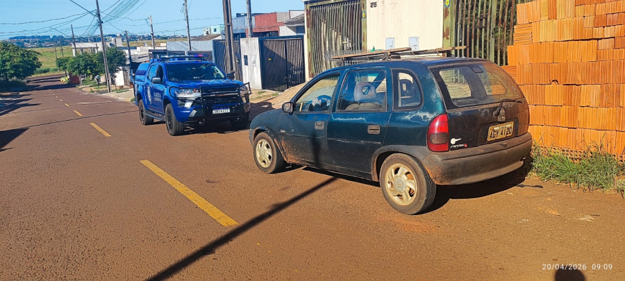 Guarda Municipal recupera Corsa furtado em Cascavel