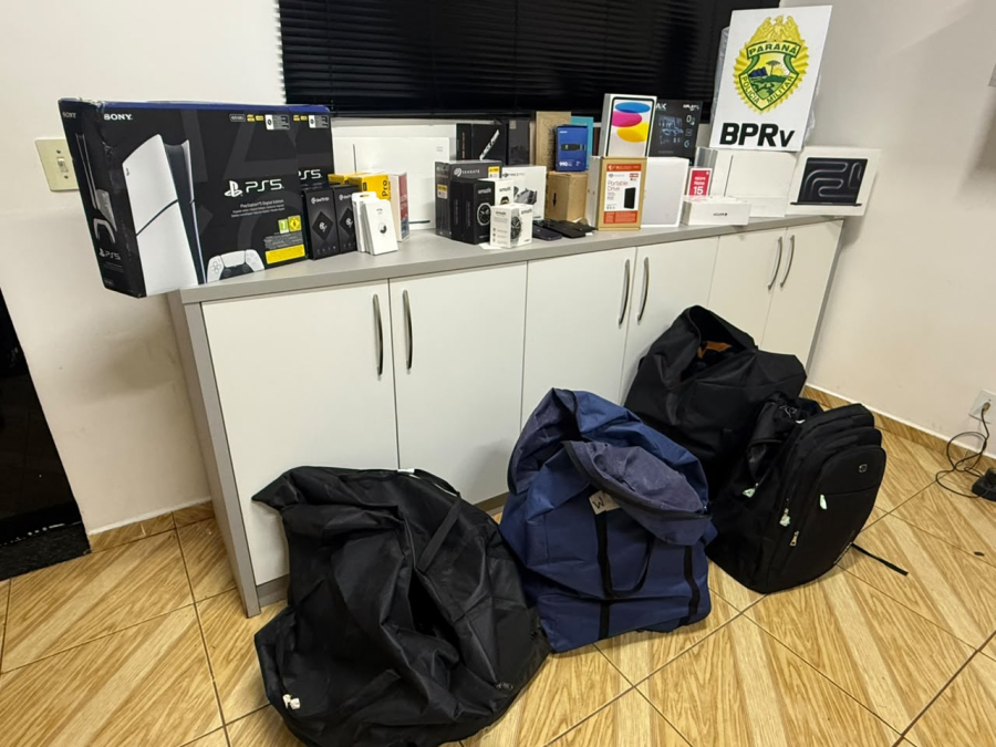 BPRv apreende grande quantidade de contrabando na BR-369