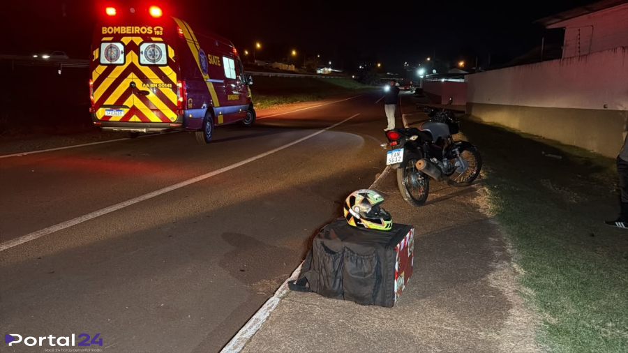 Atropelamento mobiliza socorristas na PRC-467 em Cascavel