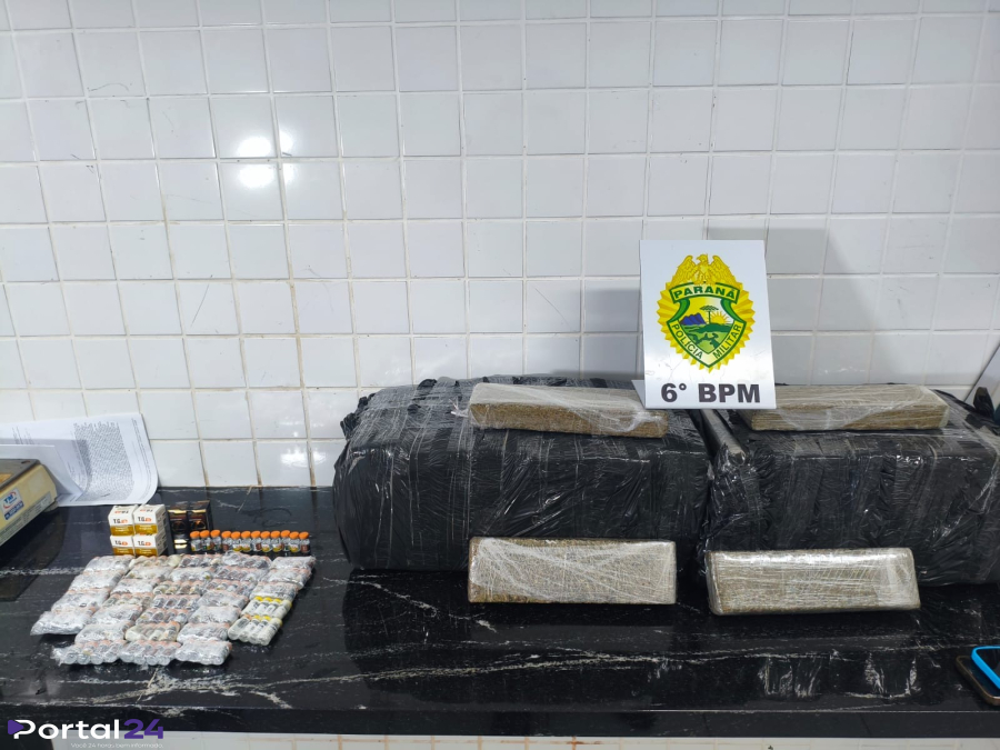 Medicamentos proibidos são apreendidos em ônibus na rodoviária de Cascavel