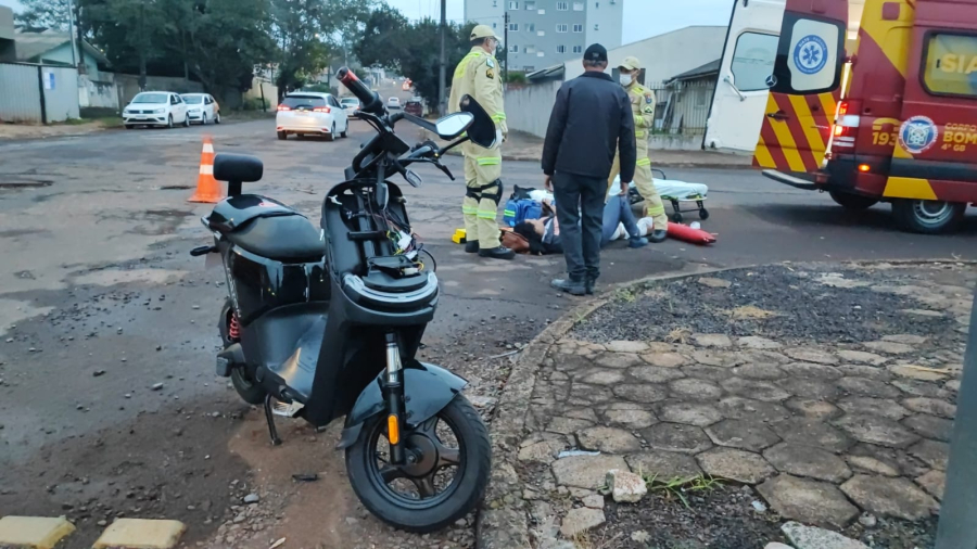 Mulher fica ferida em acidente no São Cristóvão