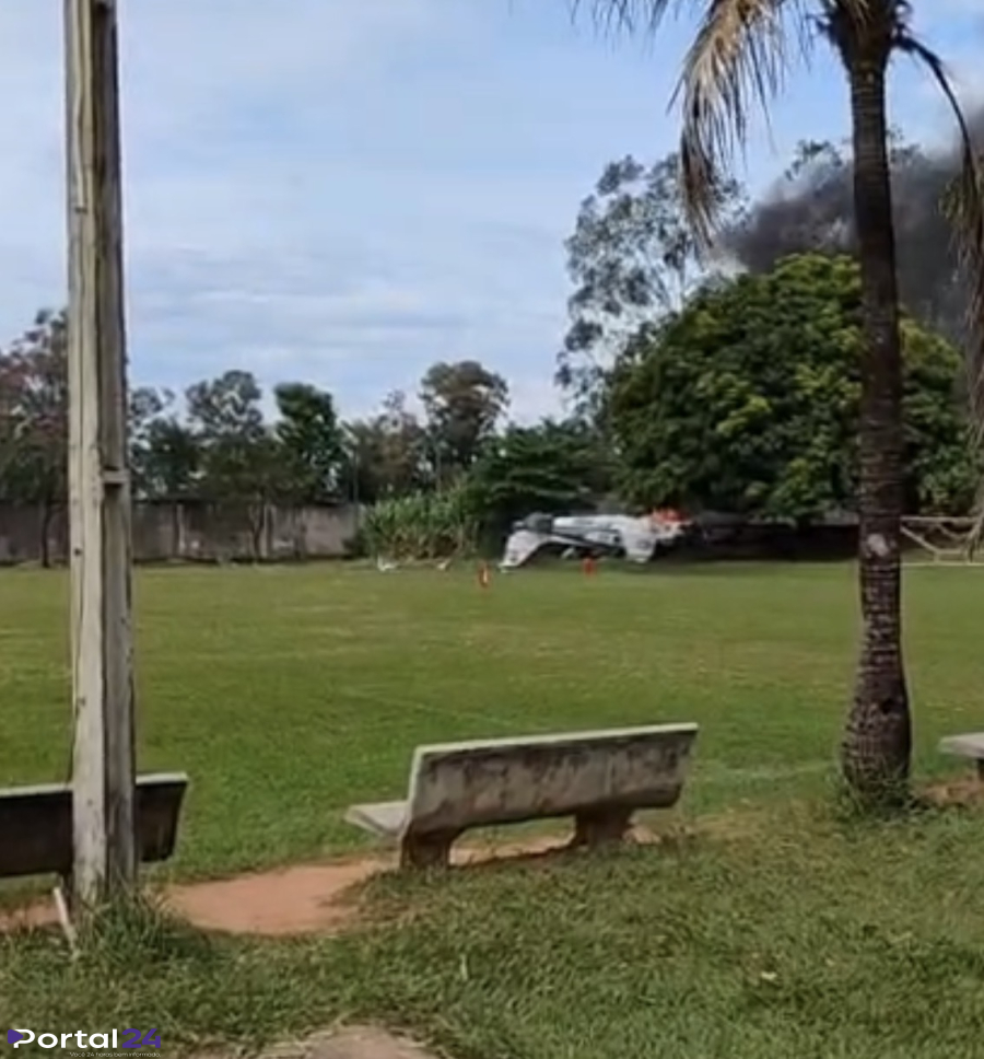 Avião de pequeno porte cai no interior de São Paulo e deixa vítima fatal