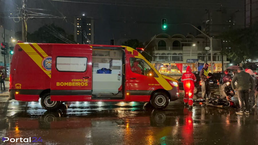 Acidente na Avenida Brasil mobiliza equipes de resgate em Cascavel