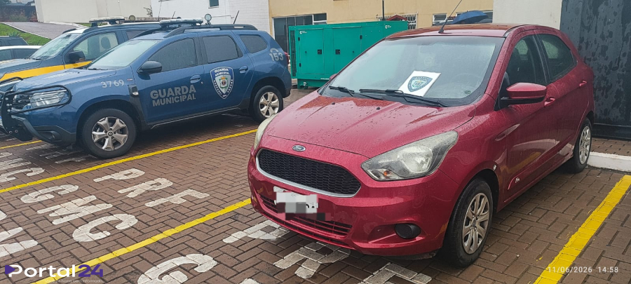 Guarda Municipal recupera veículo roubado há quase nove anos em Cascavel