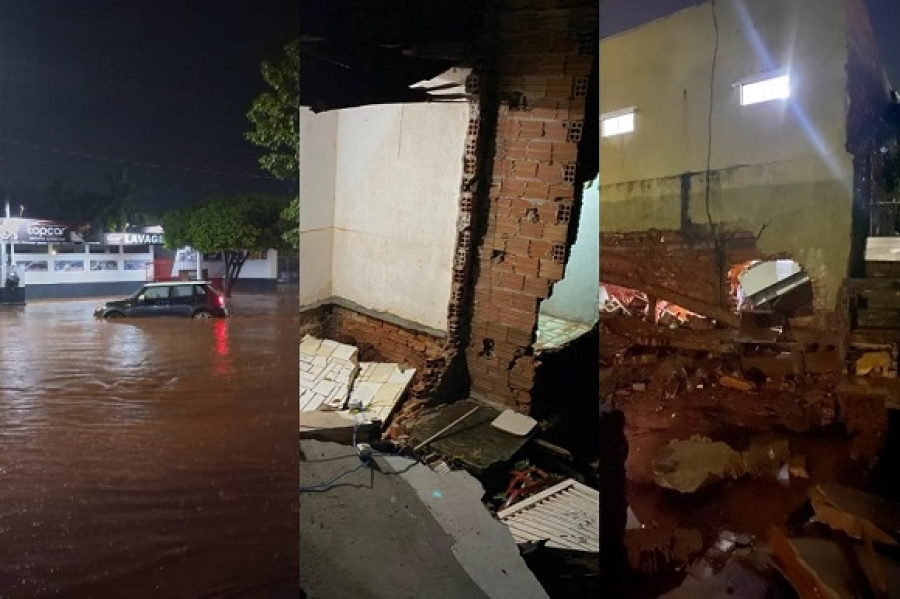 Temporal causa destruição em Iporã e deixa famílias desalojadas