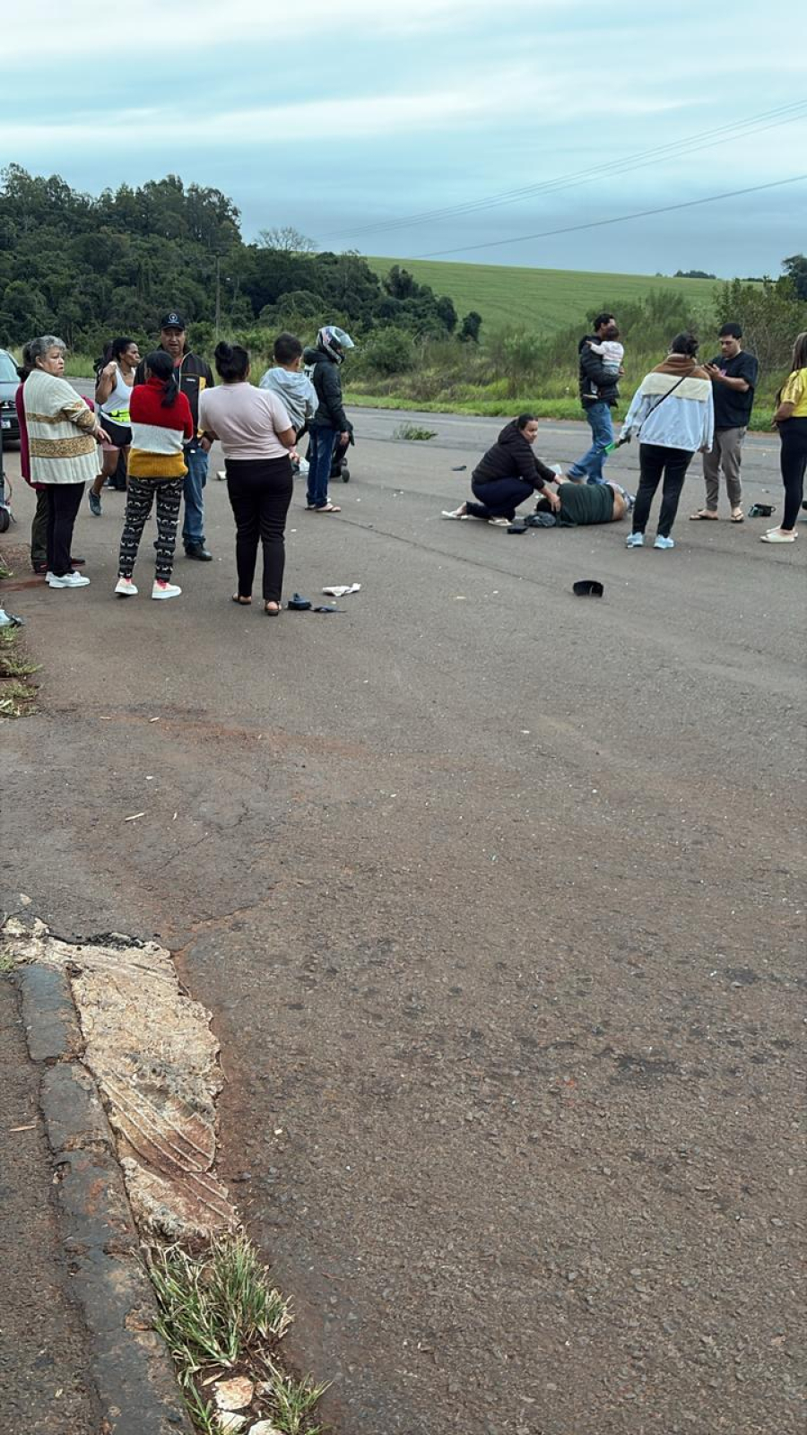 Dois ficam gravemente feridos em acidente na BR-487