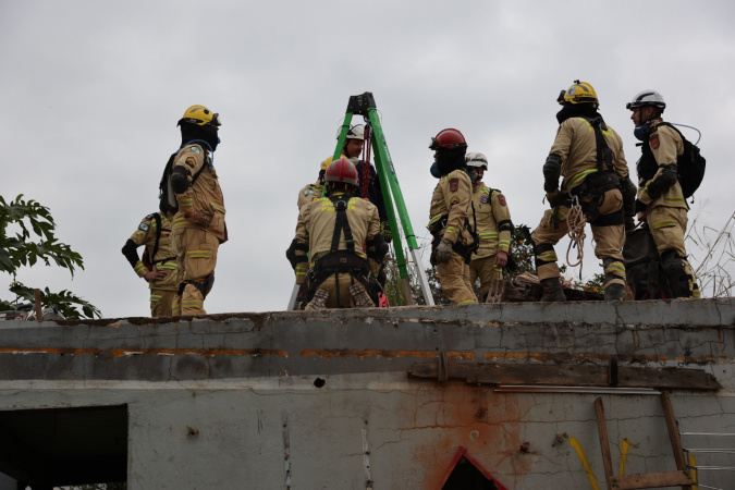Bombeiros do Paraná participam de simulado com corporações de SC e RS para resposta a desastres