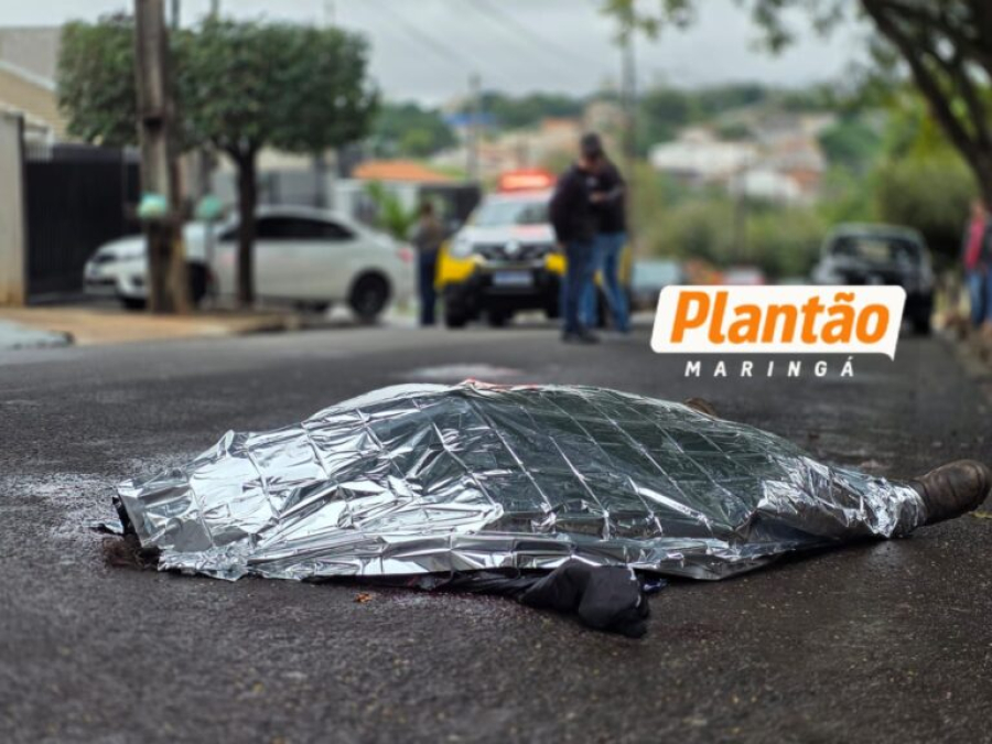 Sentado em cadeira de bar, homem morre esfaqueado em Maringá