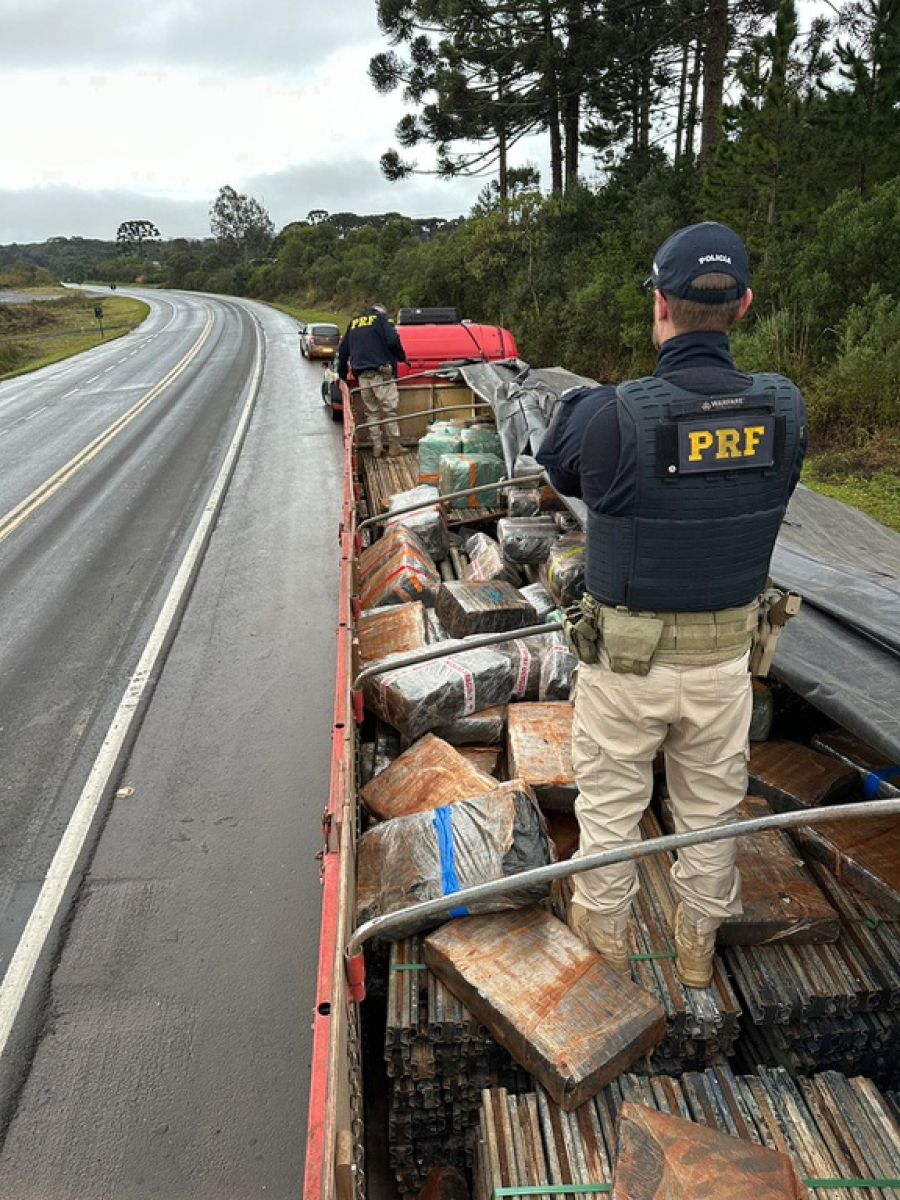 PRF apreende quase 2,5 toneladas de maconha em Guarapuava