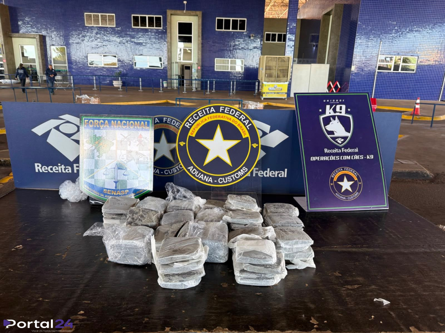 Receita Federal apreende mais de 17 kg de haxixe na Ponte da Amizade