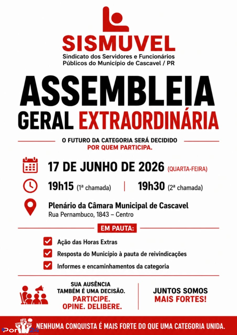 Assembleia extraordinária do Sismuvel convoca servidores para decisão sobre o futuro da categoria