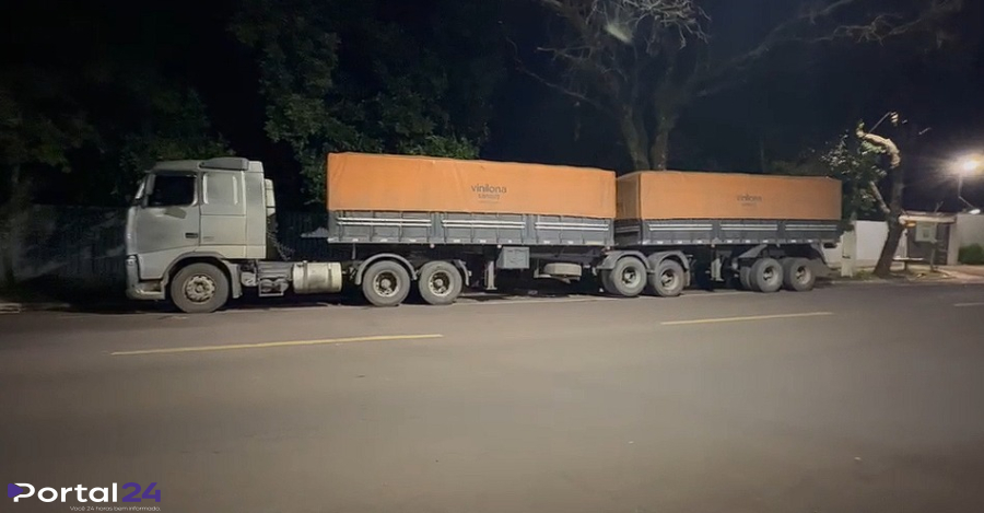 Motorista é preso após vender carga de soja e retornar com carreta vazia a Cascavel