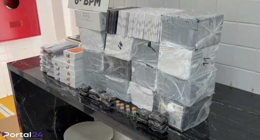 Polícia apreende celulares e medicamentos contrabandeados na rodoviária de Cascavel