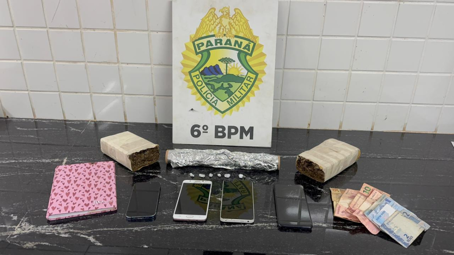 Grupo é preso por tráfico e com bicicleta furtada em Cascavel