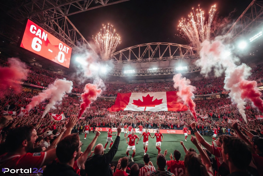 Segunda goleada da Copa: Canadá atropela Catar e conquista primeira vitória de sua história em Mundiais
