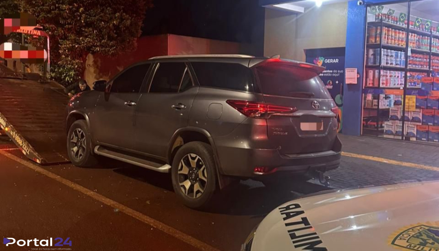 Veículo furtado em Goioerê é recuperado pela PM após perseguição de informações na região Oeste