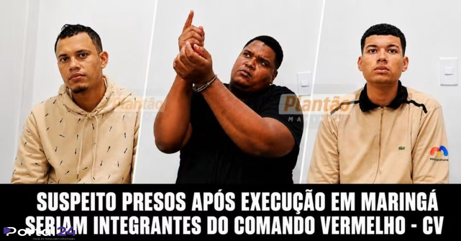 Suspeitos de execução em Maringá são presos em operação policial com investigação de ligação com facção criminosa