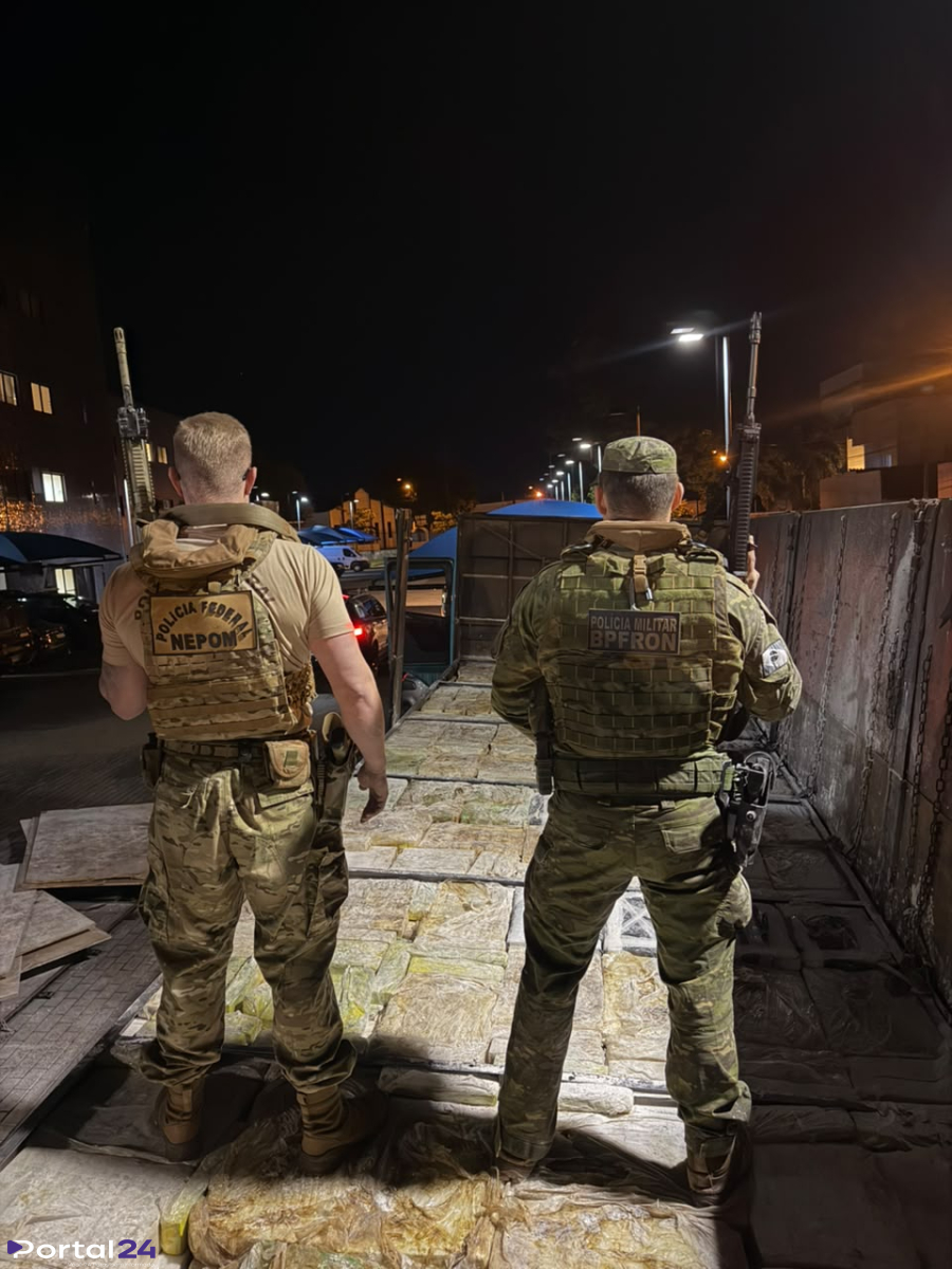 Mais de 4,4 toneladas de maconha são apreendidas em ação integrada entre PF, BPFRON e PRF em Terra Roxa