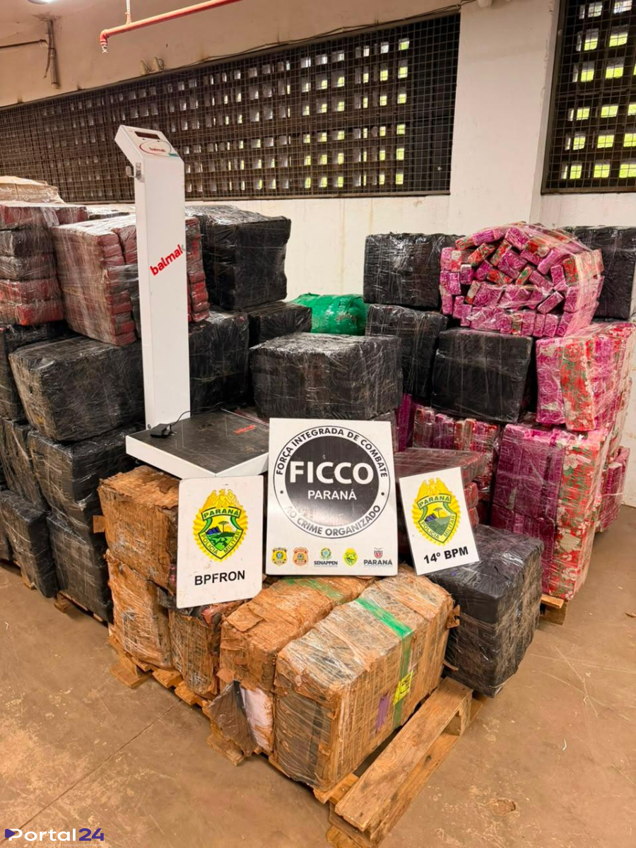 Operação apreende quase duas toneladas de maconha, arma e veículos em Foz do Iguaçu