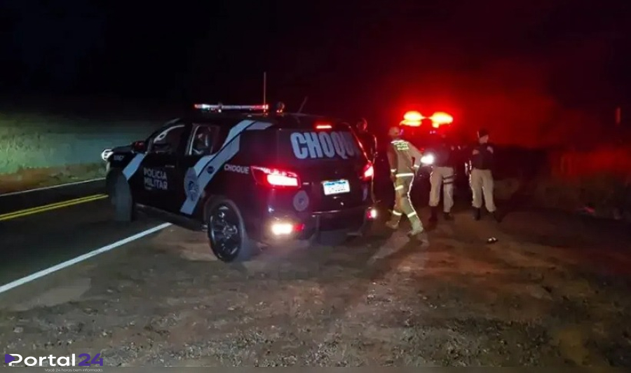 Foragido com mais de 20 passagens policiais morre em confronto com a Rotam na PR-445, em Londrina
