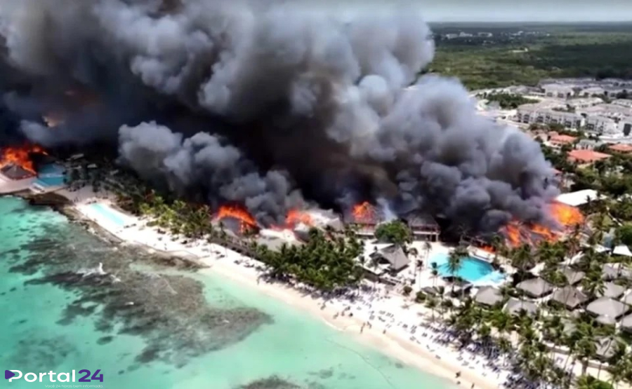 Incêndio em resort na República Dominicana mata ex-participante de reality e deixa 1,7 mil turistas sem passaporte