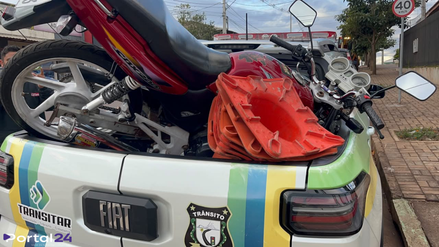 Motociclista sem CNH e com quase R$ 5 mil em débitos tem moto apreendida em Cascavel