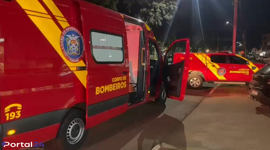 Casal sofre fraturas nas pernas após carro atingir motocicleta e fugir em Cascavel