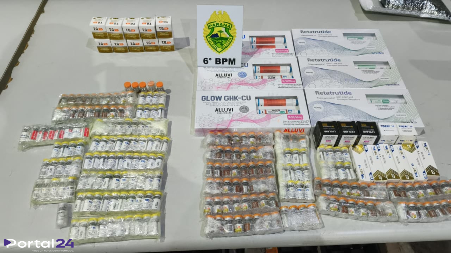 PM apreende cigarros contrabandeados e medicamentos na rodoviária de Cascavel