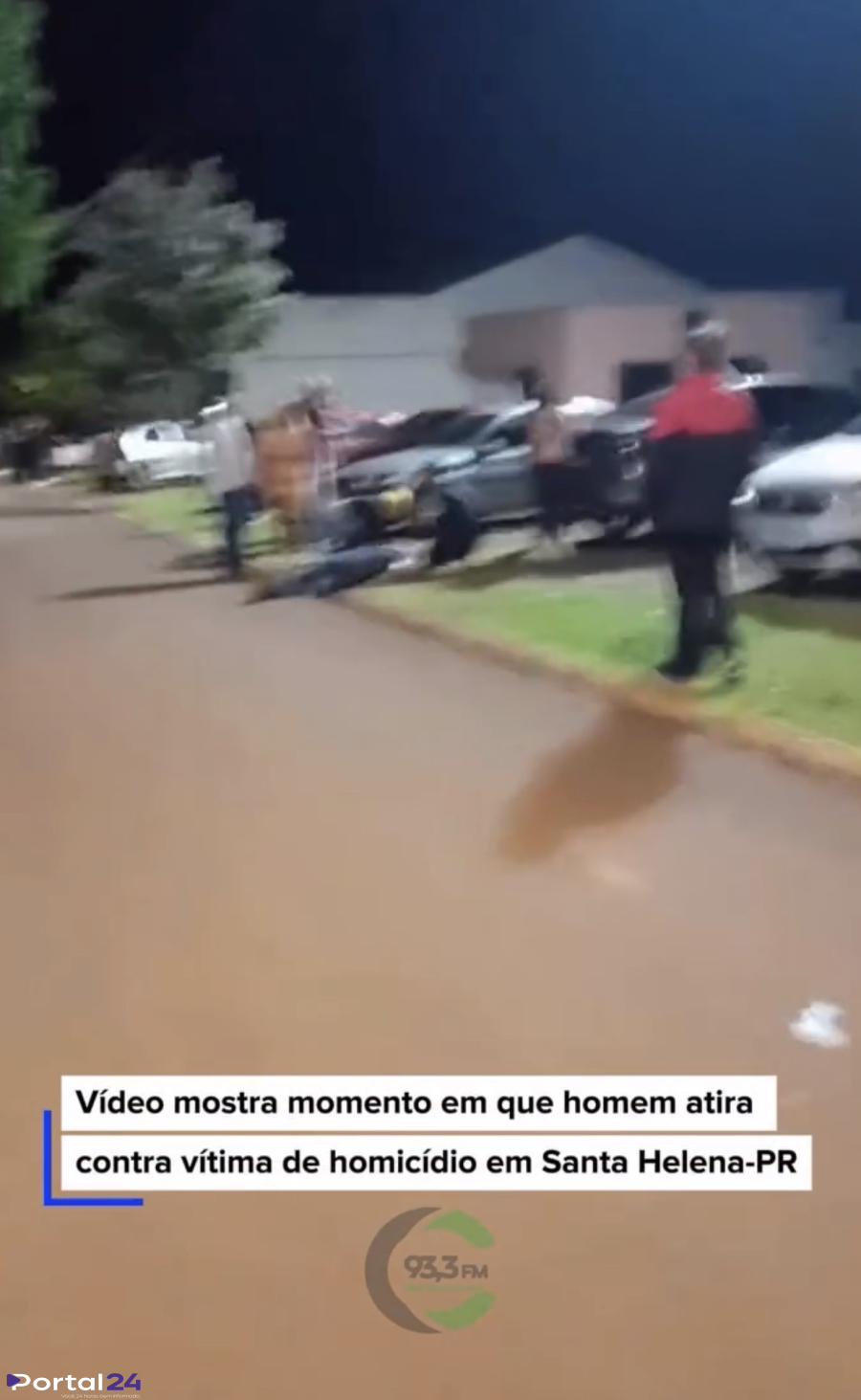 Filmagem flagra momento de tentativa de homicídio em Santa Helena