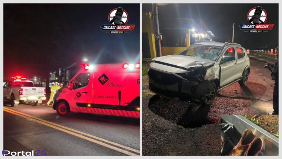 Mulher morre após ser atropelada na BR-369 em Ubiratã
