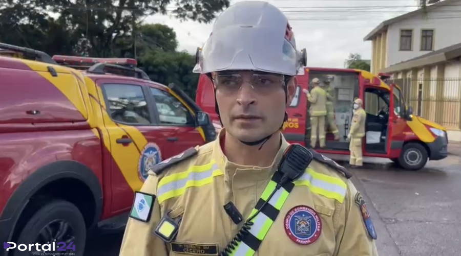 Motociclista sofre trauma no crânio após grave acidente com caminhonete no Centro de Cascavel