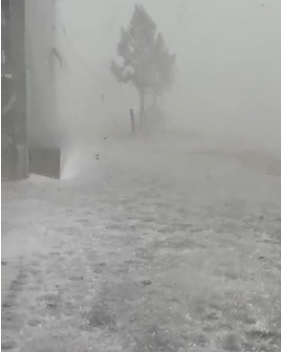 Temporal com granizo atinge comunidades do interior de Candói