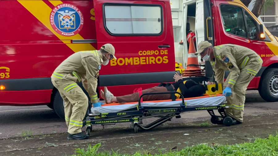 Mulher fica ferida em acidente na Vila Tolentino