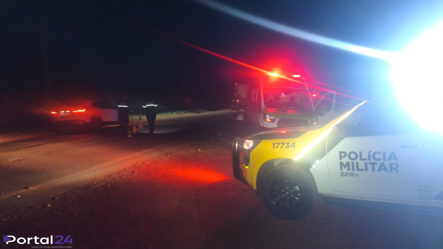 Motorista embriagado é preso após colisão traseira que mata motociclista na PR-576, em Santa Mônica