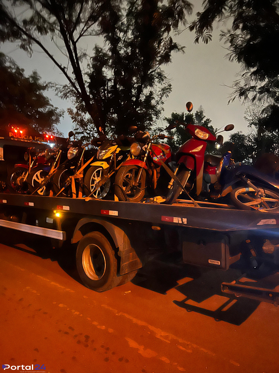 Operação de trânsito do GOTRAN resulta em 81 autuações e sete motocicletas recolhidas em Cascavel