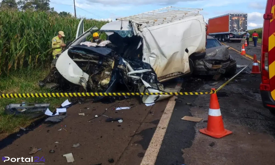 Motorista morre em colisão frontal na PR-466, em Ivaiporã