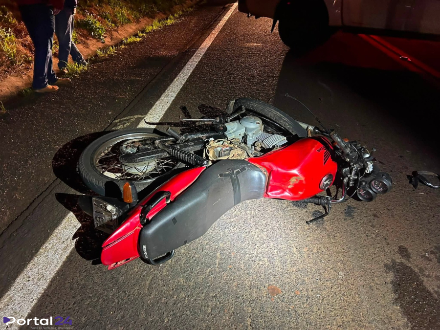 Motociclista morre após colidir na traseira de trator na PR-281, em Realeza