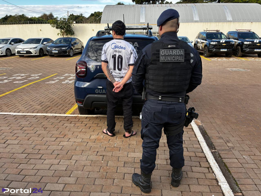 Homem procurado por tráfico de drogas é preso pela Guarda Municipal em Cascavel