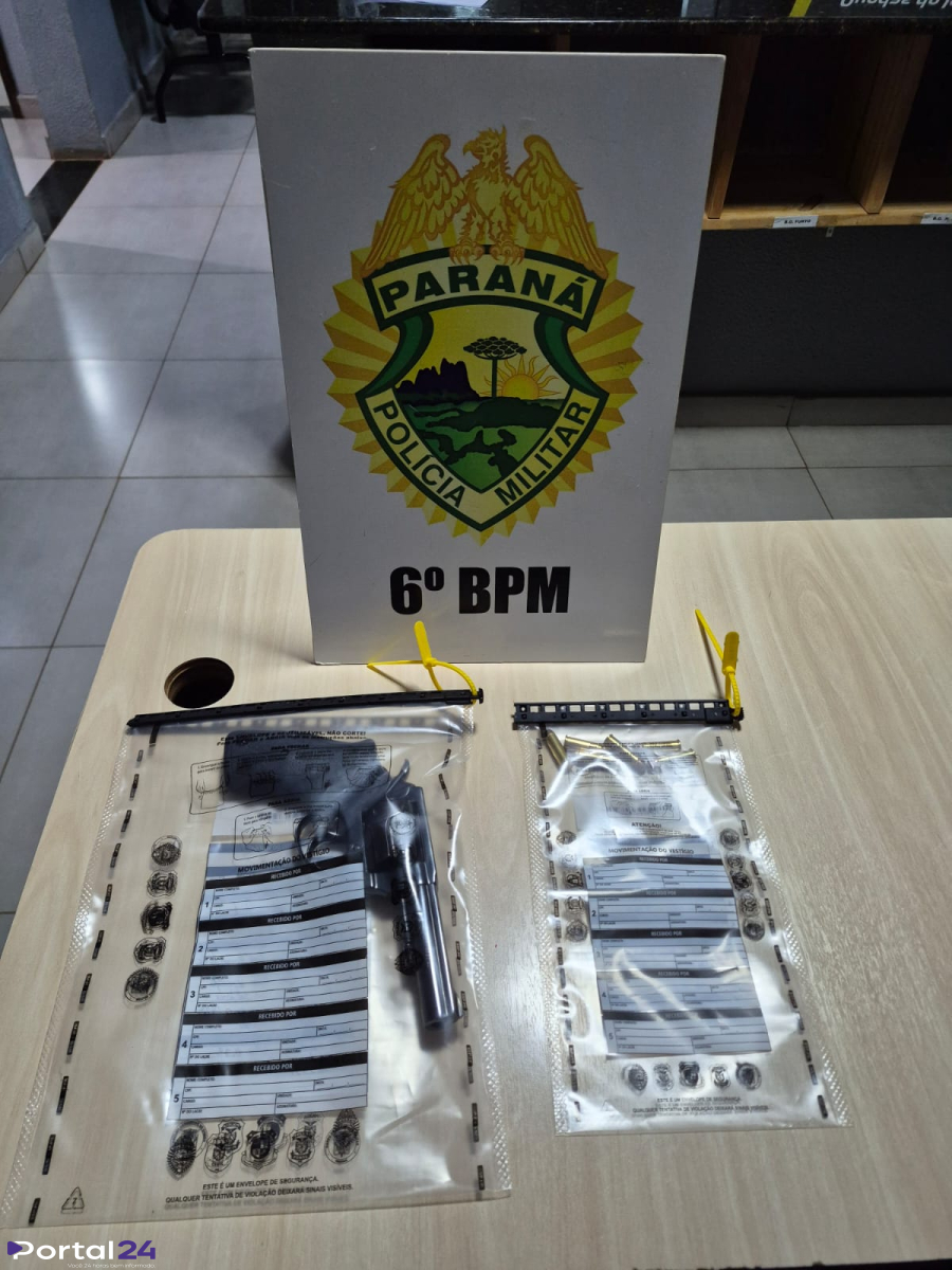 Homem é preso por porte ilegal de arma de fogo após denúncia em Três Barras do Paraná