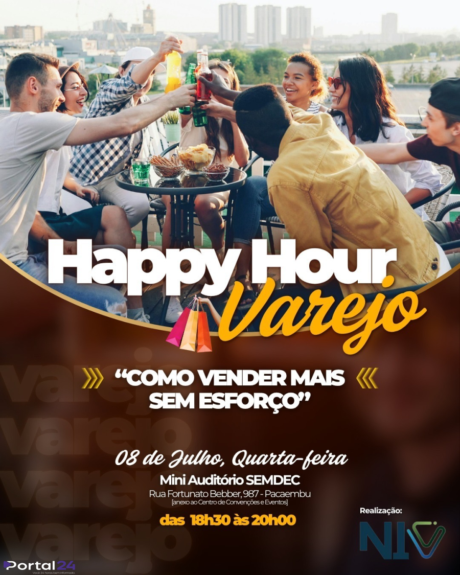 Happy Hour Varejo estreia em Cascavel com encontros para fortalecer pequenos negócios