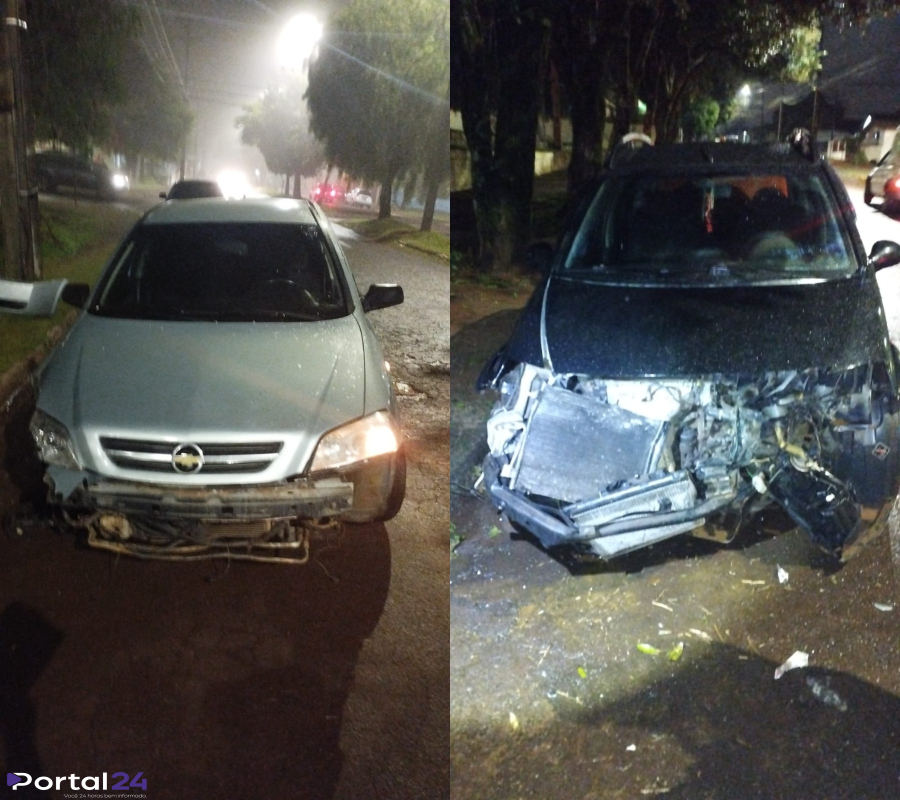 Motorista embriagado é preso após acidente no Bairro Guarujá, em Cascavel; mulher sem CNH também é encaminhada