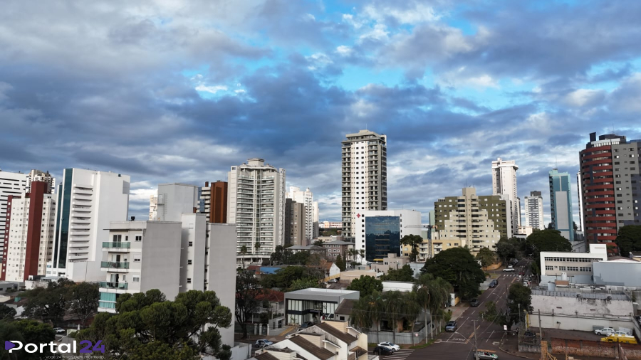 Cascavel terá terça-feira de tempo firme, sol entre nuvens e manhã de frio intenso