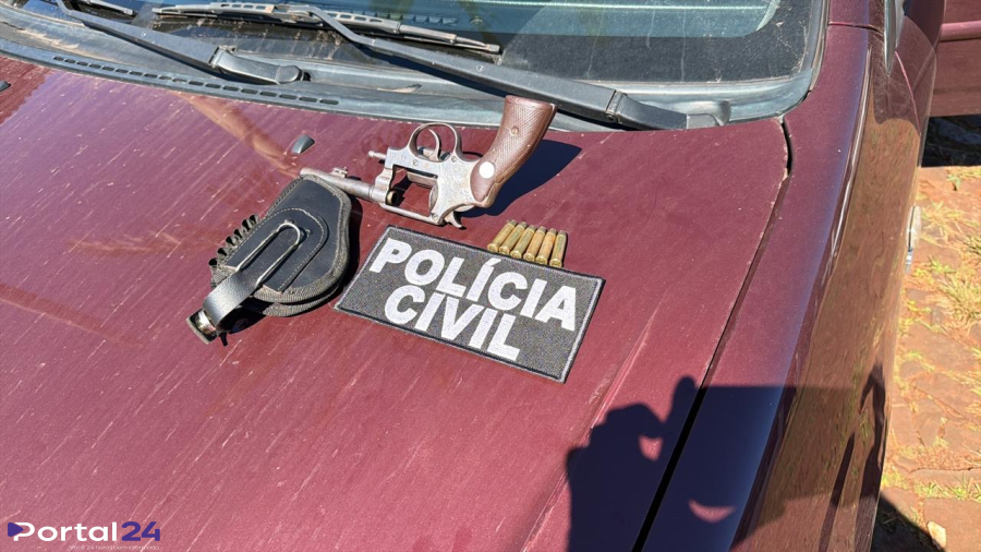 Polícia Civil de Matelândia prende homem em flagrante por porte ilegal de arma de fogo