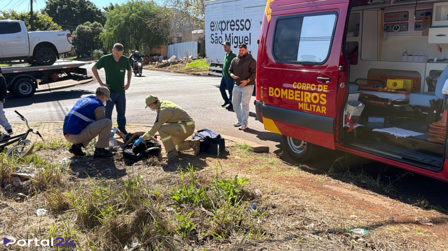 Adolescente de 14 anos é atingido por caminhão no bairro Santa Cruz