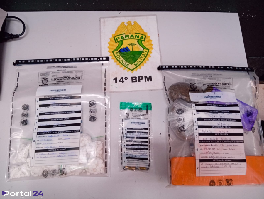 PM apreende arma, drogas e três suspeitos e esclarece roubos em Foz do Iguaçu