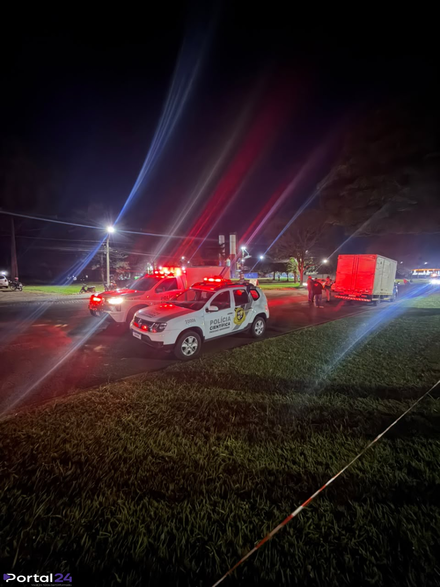 Homem morre após ser atropelado por caminhão em Marialva