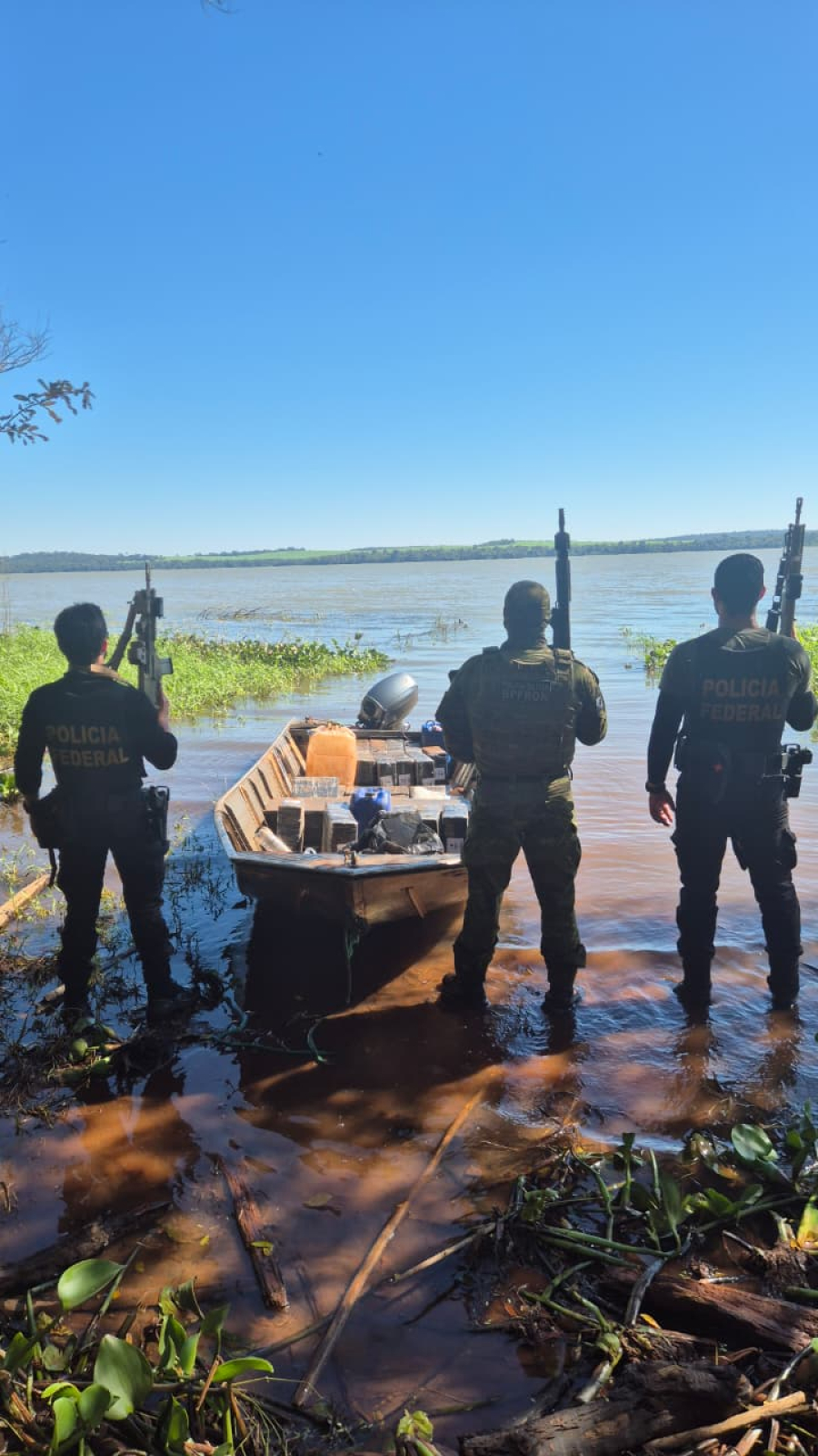 Polícia Federal e BPFRON apreendem mais de meia tonelada de maconha na região de Porto Mendes
