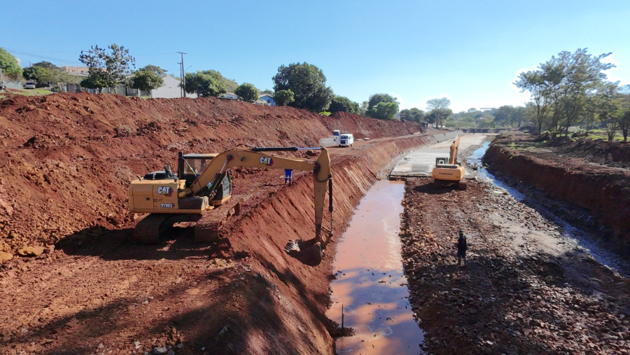 Obra de ampliação do Ecopark Oeste avança em Cascavel