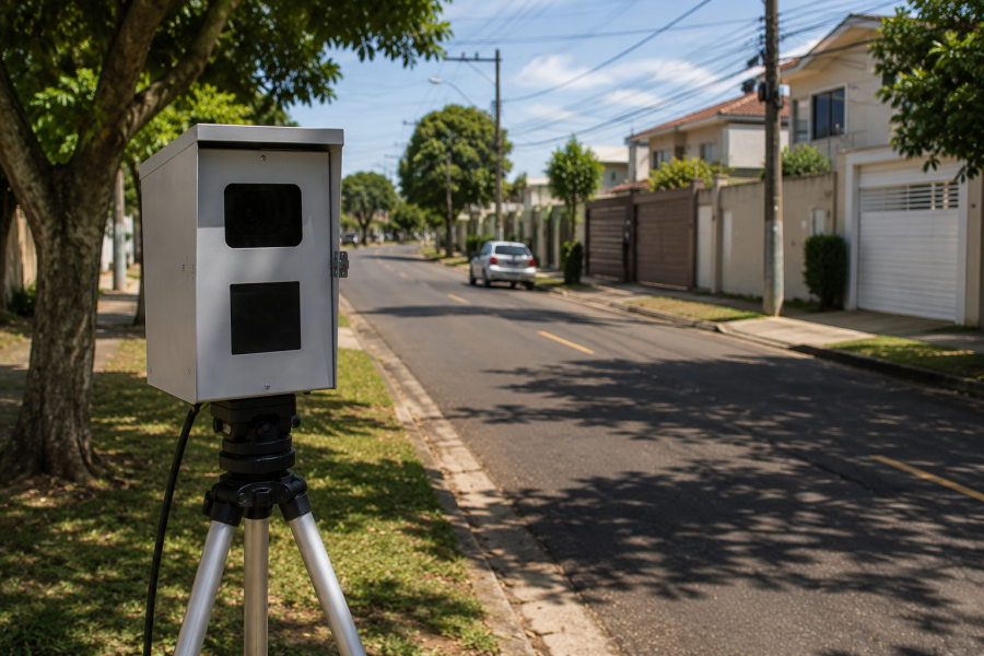 Transitar fará novo estudo de velocidade na Rua Flamboyant nesta quinta-feira